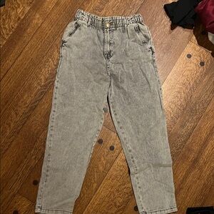 H&M Light Gray Elastic Waist Jeans